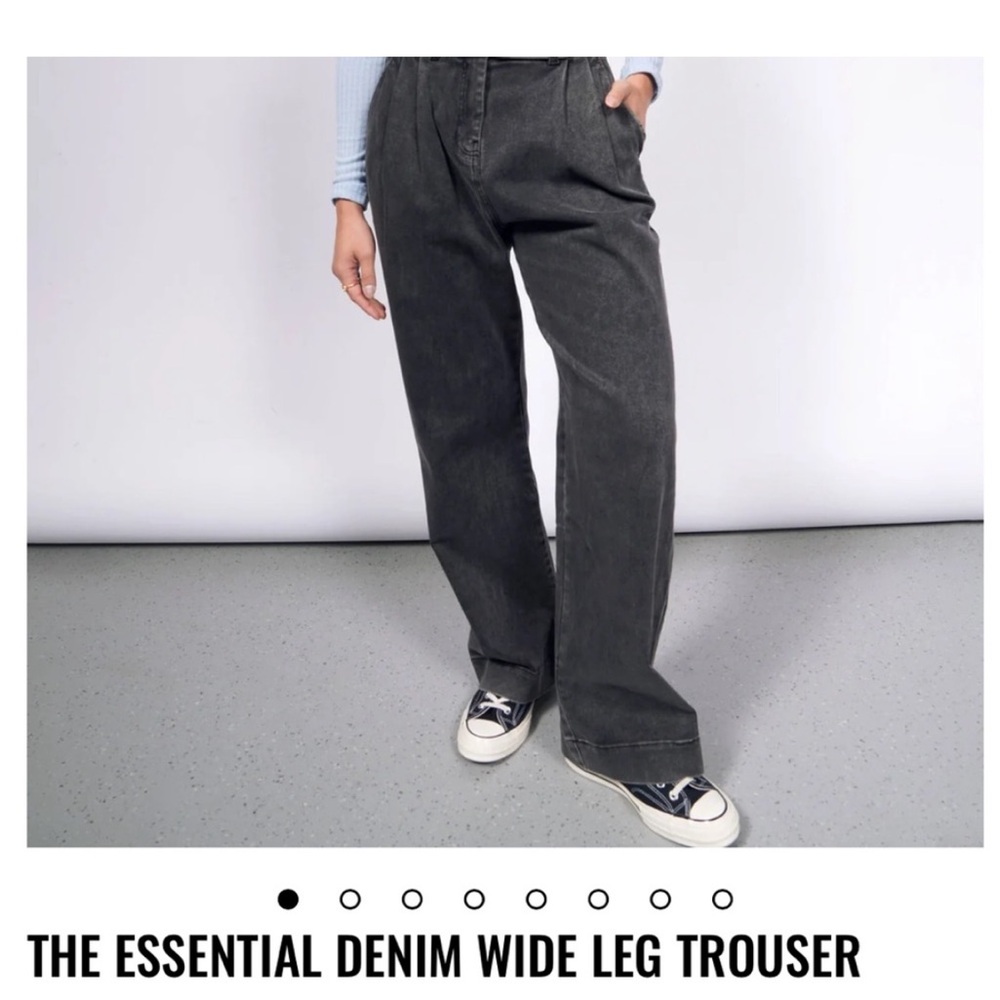 Wildfang Black Wide Leg Jeans